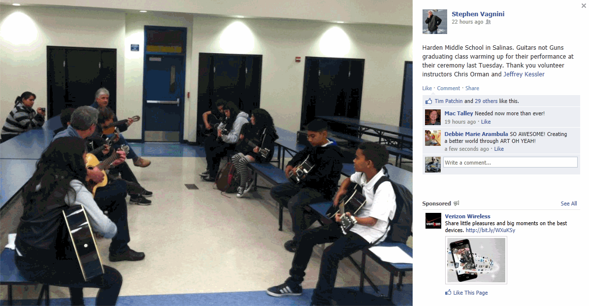 Guitars Not Guns Monterey County Graduations Fall 2012