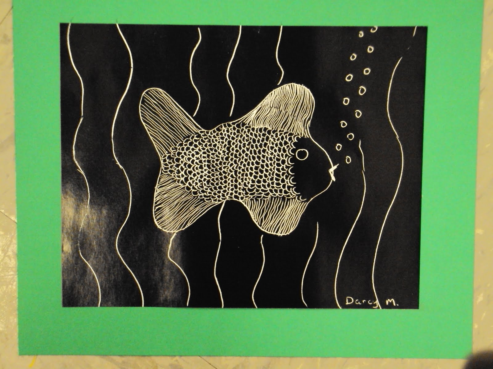 Darcy's Art Gallery Project 10 Abstract Shapes with Scratch Art
