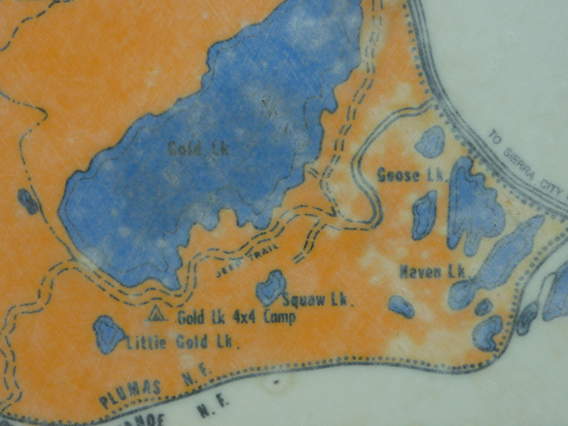 Trailing Ahead Squaw Lake in the Lakes Basin Recreation Area