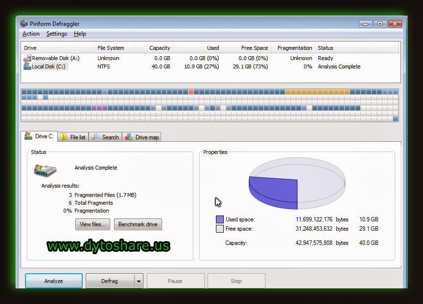 Load files com. Defraggler. Defraggler как пользоваться. 2. Defraggler. Fileinfo.