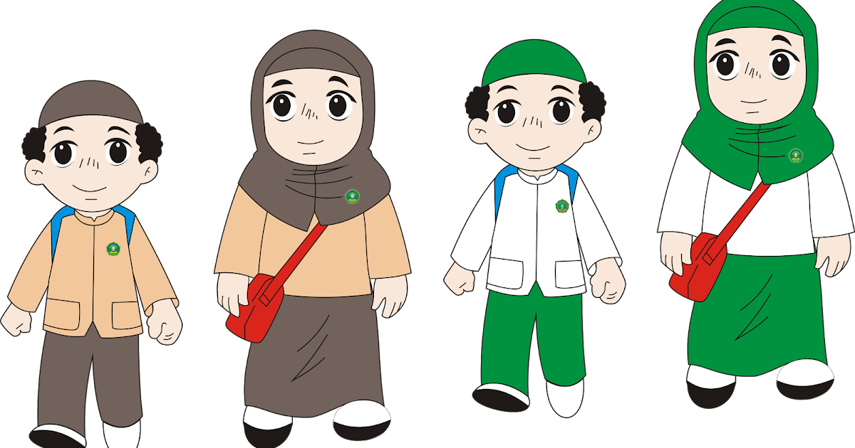 Gambar Kartun Anak Muslim Sekolah Komicbox