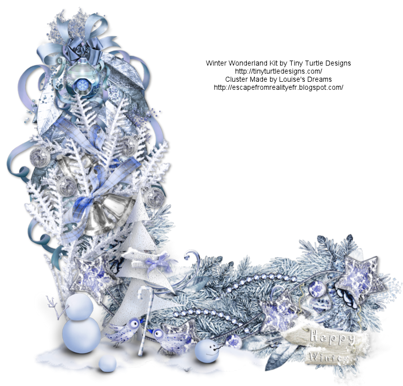 Escape From Reality Blog FTU "Winter Wonderland" Clusters & Cluster Frames