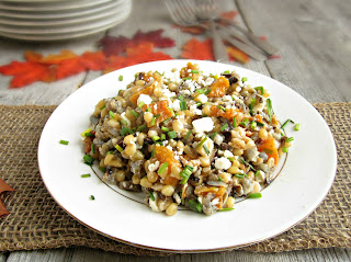 Wheatberry, Wild Rice and Butternut Squash Salad