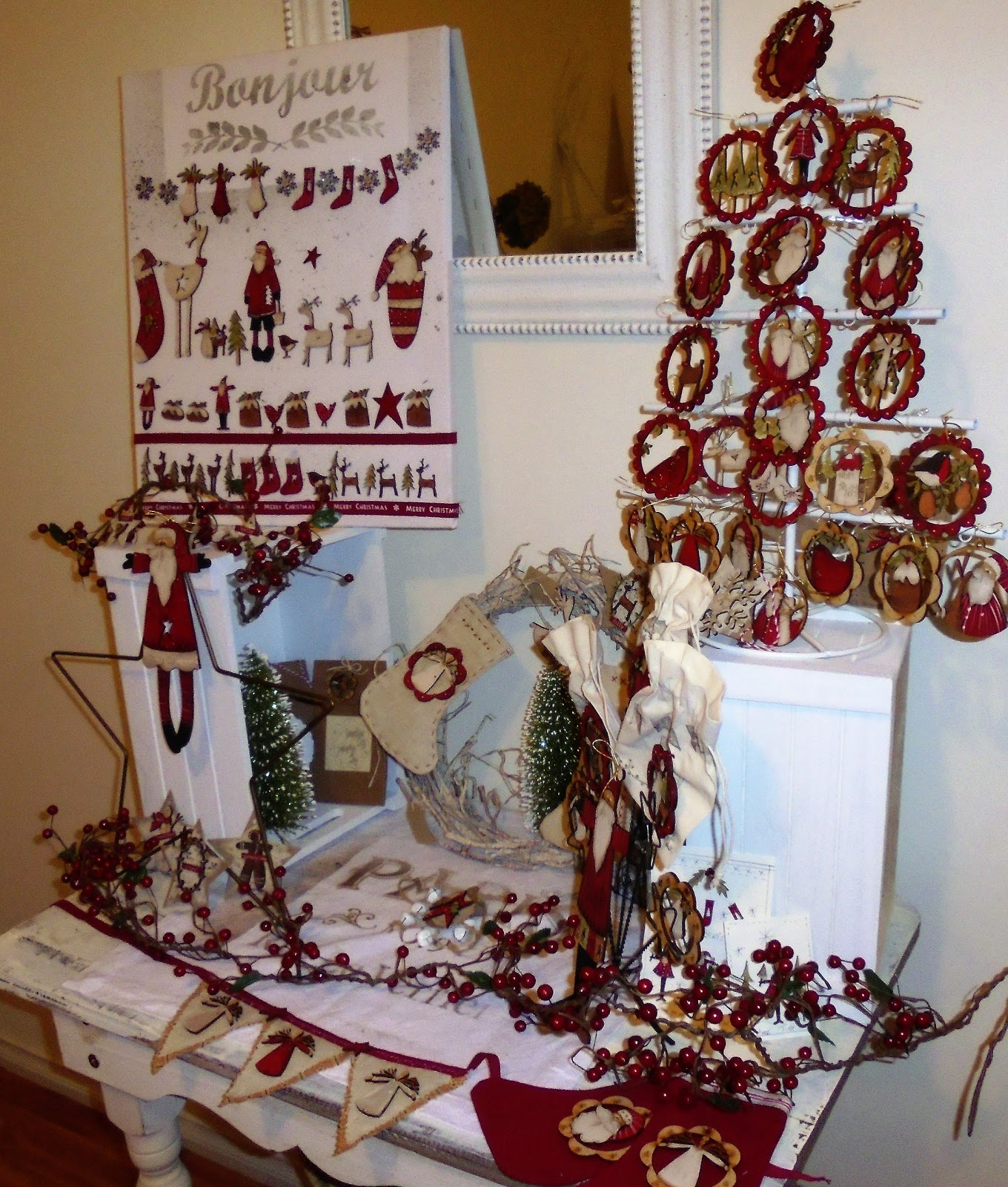 theodora cleave: Christmas Shop Display