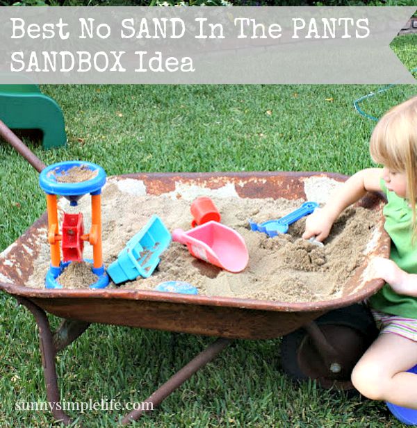 Sunny Simple Life Best No Sand In The Pants Sandbox Idea