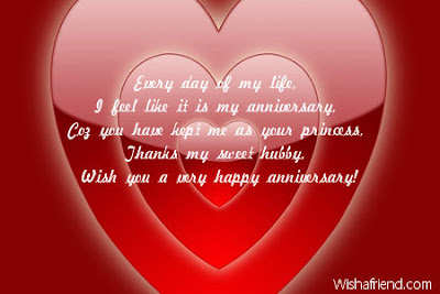 happy anniversary to my husband