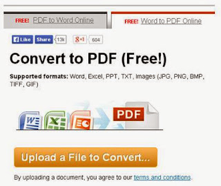 PDF Online converter Word to PDF