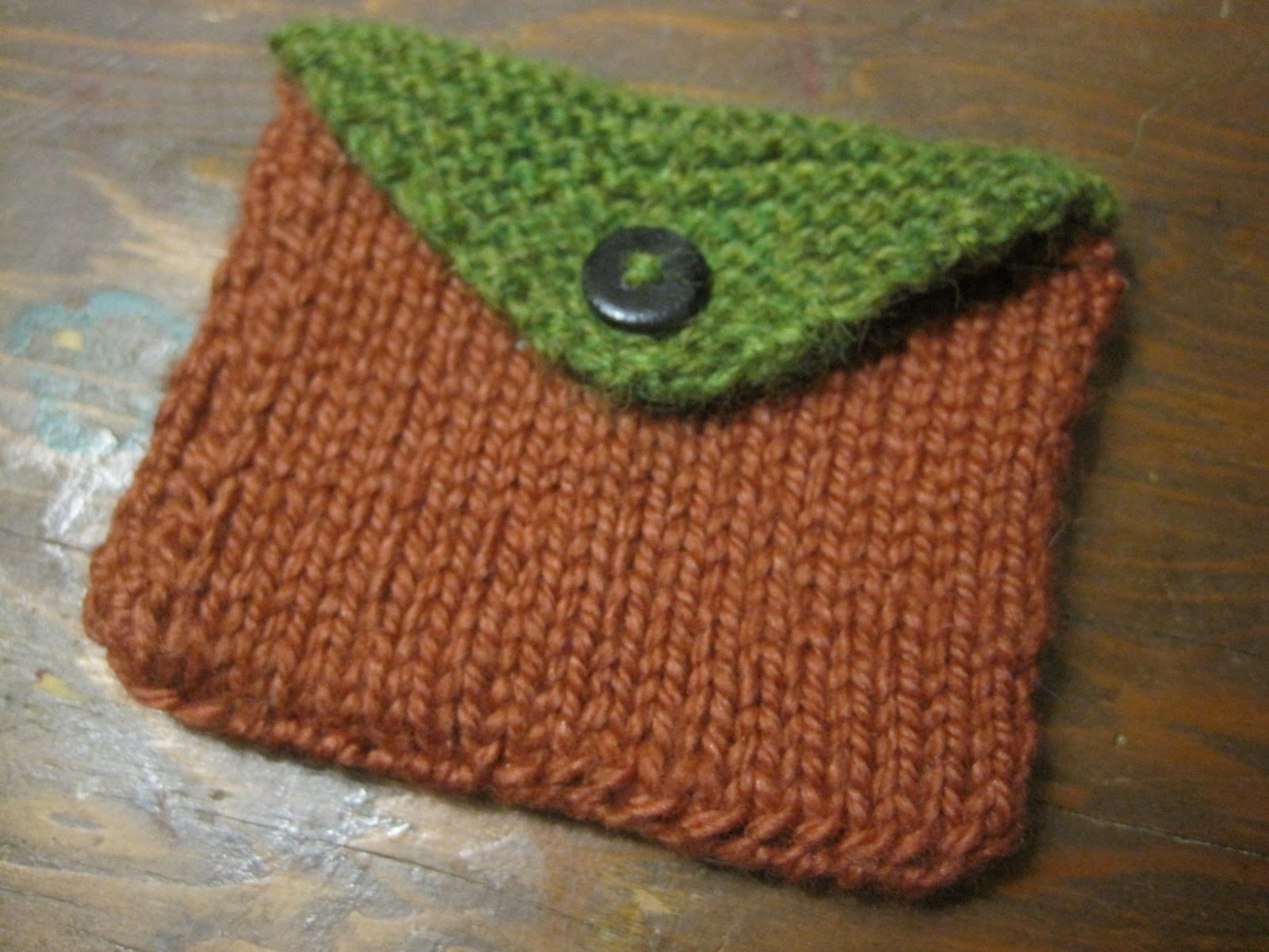 Knitted Envelope - Crafty Katie