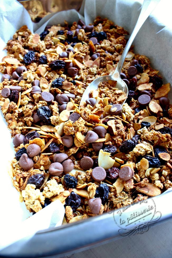 Granola au chocolat pour le petit déjeuner Il était une fois la