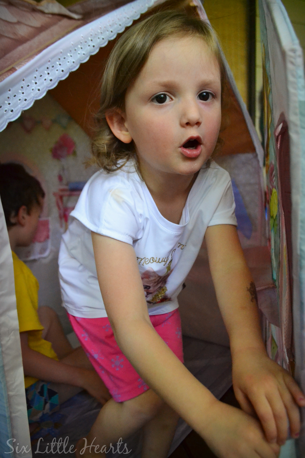 Six Little Hearts Worlds Apart Rose Petal Cottage By Dreamtown