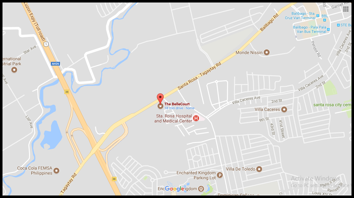 Sta Rosa Laguna Map