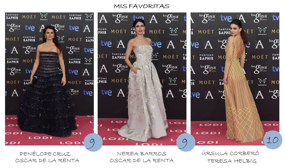 Favoritas OnlyNess alfombra roja Goya 2015