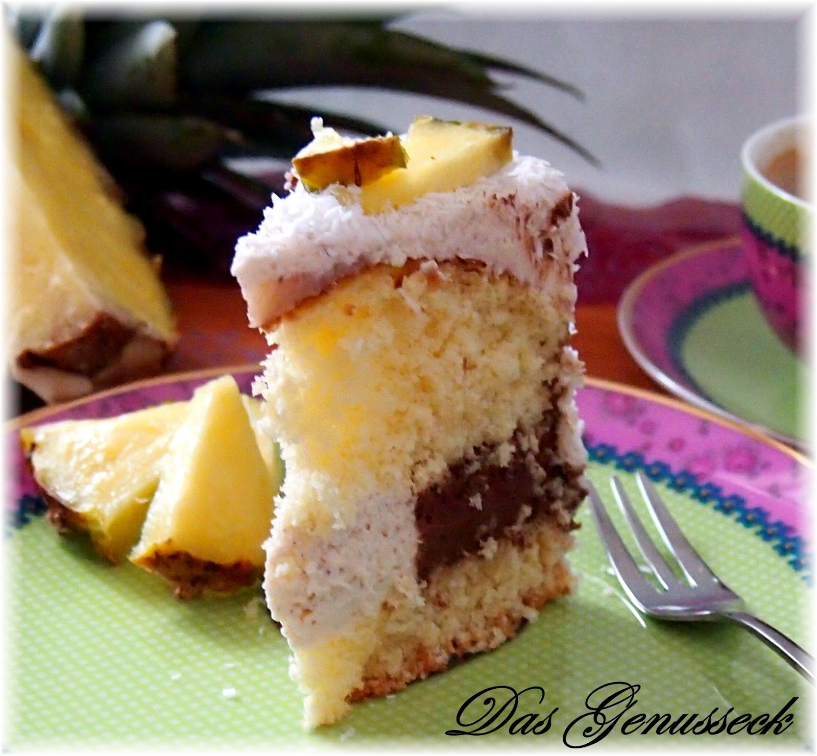 Das Genusseck: Ananas-Bananen-Torte mit Mousse au Chocolat