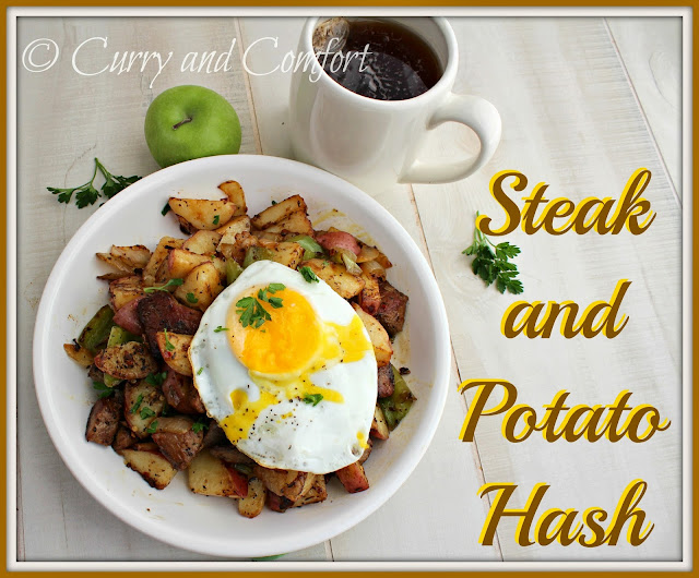 Kitchen Simmer: Steak and Potato Hash Topped with a Fried Egg
