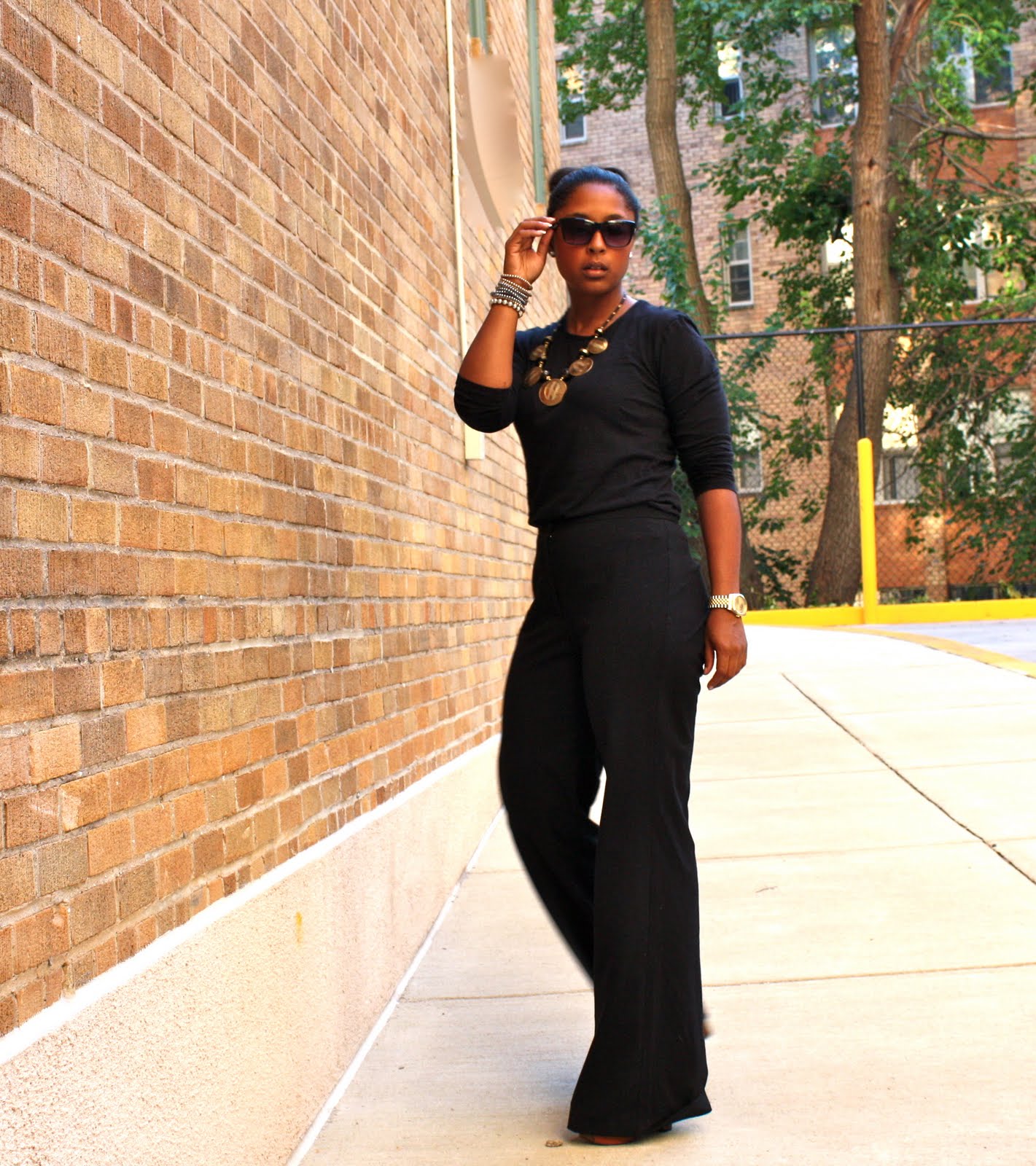 Bronze Medalist... how to rock wide leg pants - Jen Jean-Pierre