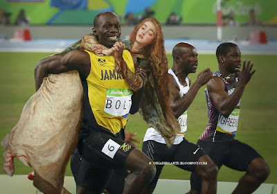 fotomontaggi-Olimpiadi-rio-2016-staffetta-Usain-Bolt con testimone