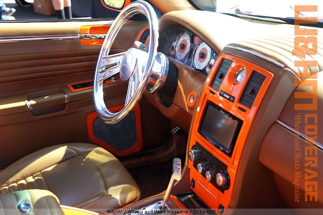 Cover Show Car Juan Rosale's Orange 300c with Severed Ties Car Club at Relaxing in S 