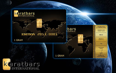 Tarjetas con un gramo de Oro Karatbars