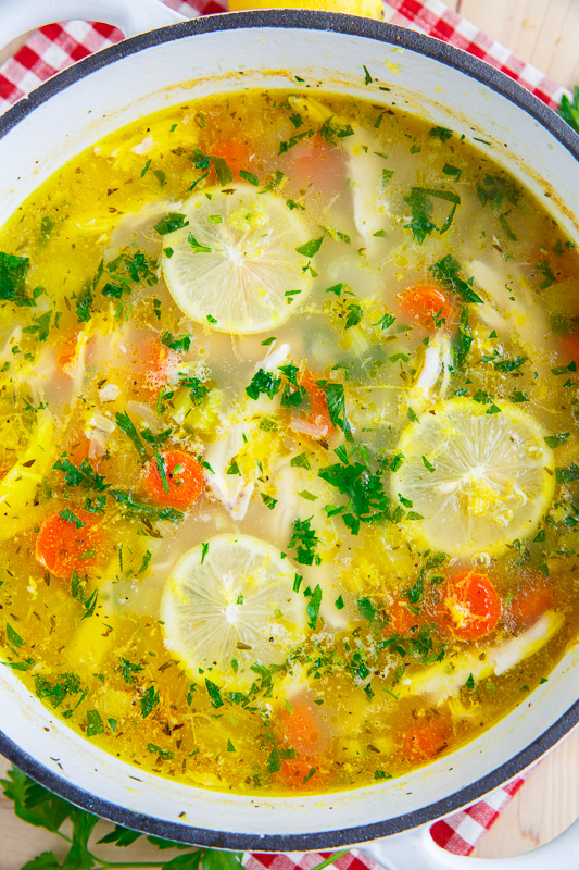 Lemon Chicken Orzo Soup Recipe on Closet Cooking