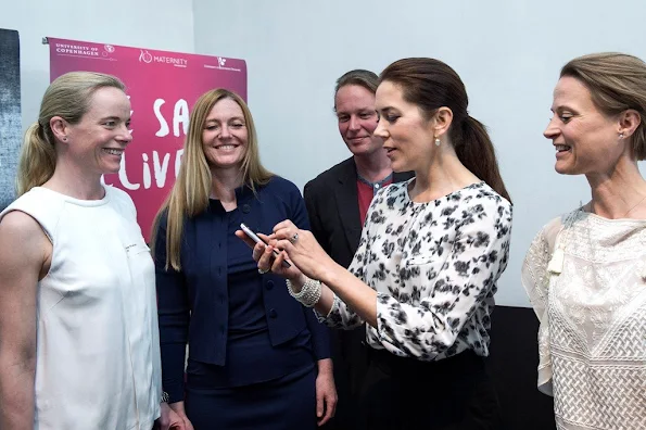 Crown Princess Mary of Denmark, as patron participate in the marking of Maternity Foundation's 10th anniversary.