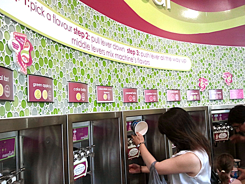 Veggie Monkey Eats Menchie's Frozen Yogurt