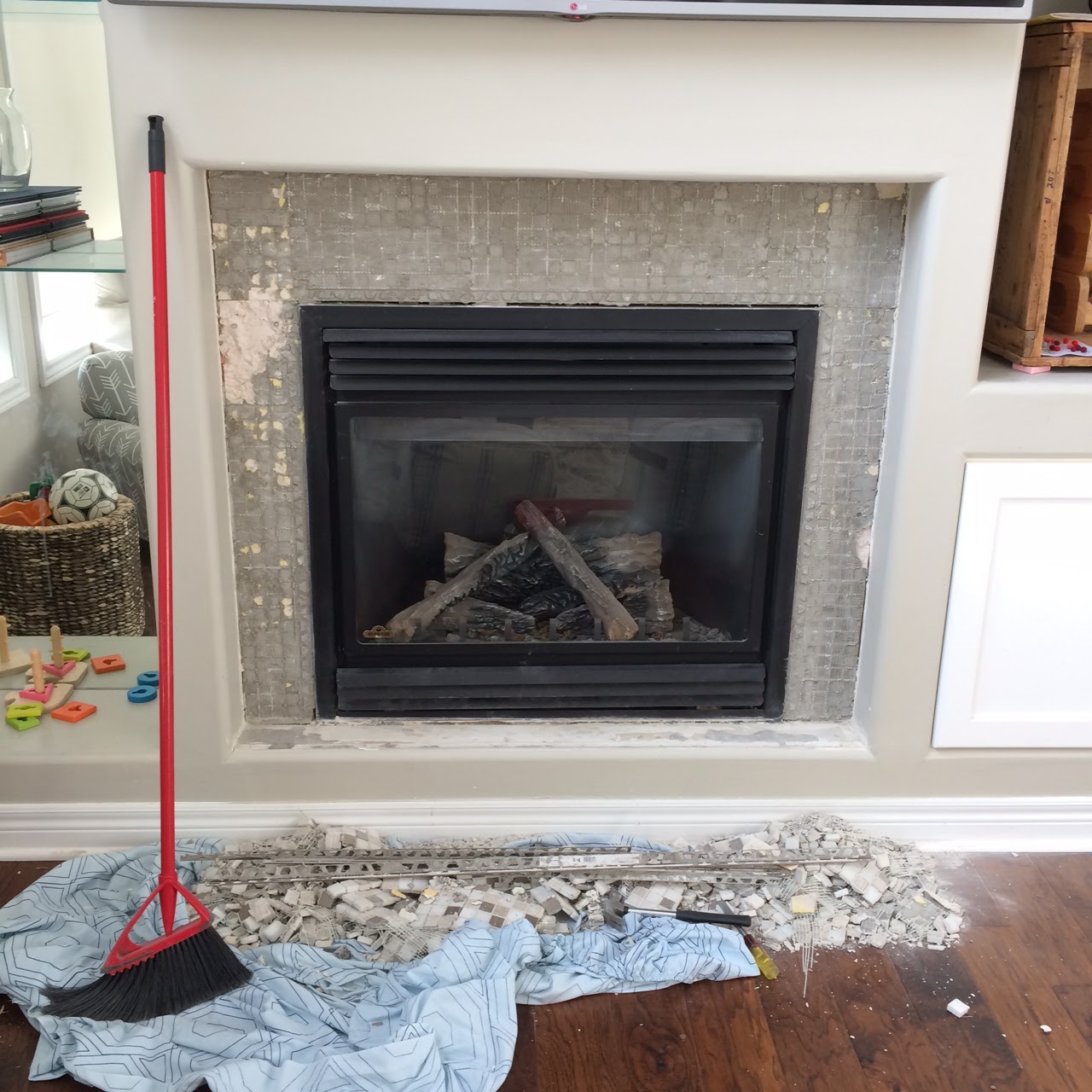 Fireplace Makeover Plans and Progress Harlow & Thistle