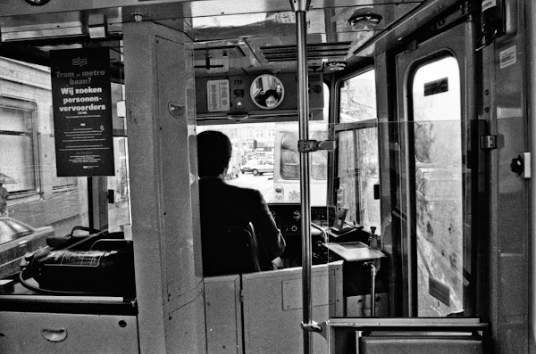 Amsterdam, trams, © L. Gigout, 1990