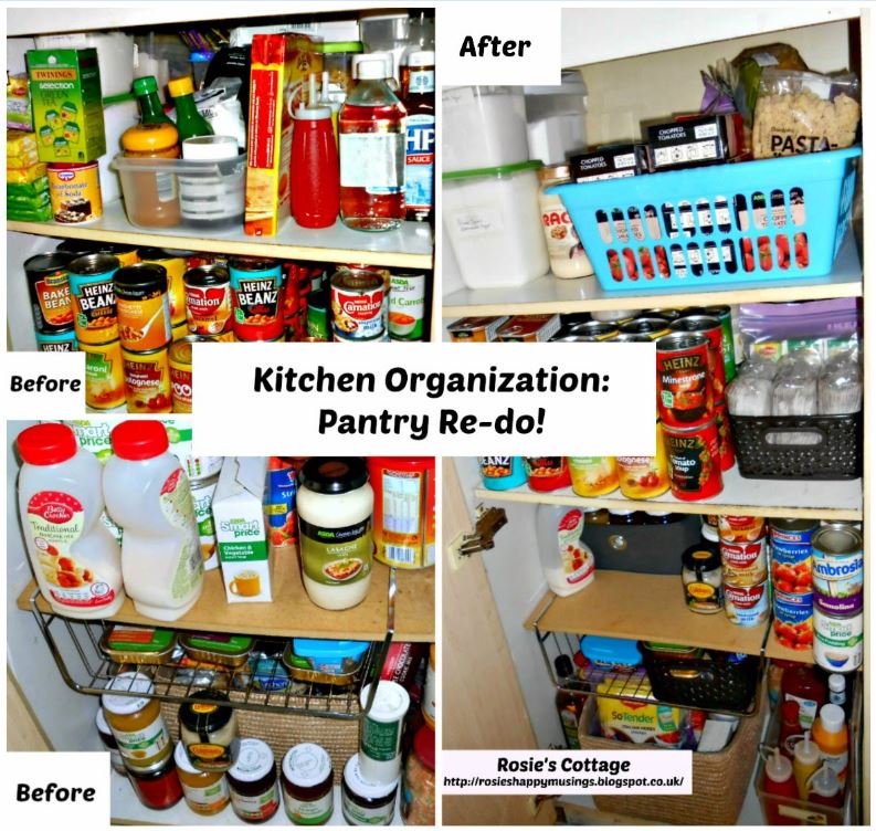 Rosie's Cottage Kitchen Organization Pantry Redo!