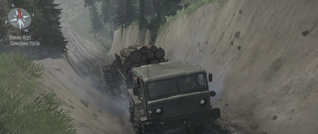 Map Extreme roads with Petrashev Map v1.0 Spintires Mudrunner