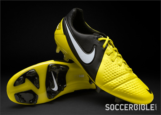 nike football boots yellow and black