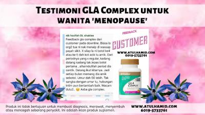 KOLEKSI TESTIMONI GLA COMPLEX: WANITA MENOPAUSE