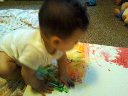 Baby Finger Painting