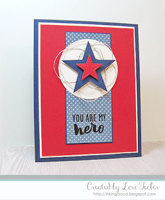 You Are My Hero card-designed by Lori Tecler/Inking Aloud-stamps and dies from Reverse Confetti