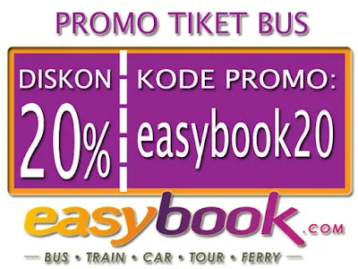 Diskon 20% Pembelian Tiket Bus Via Easybook