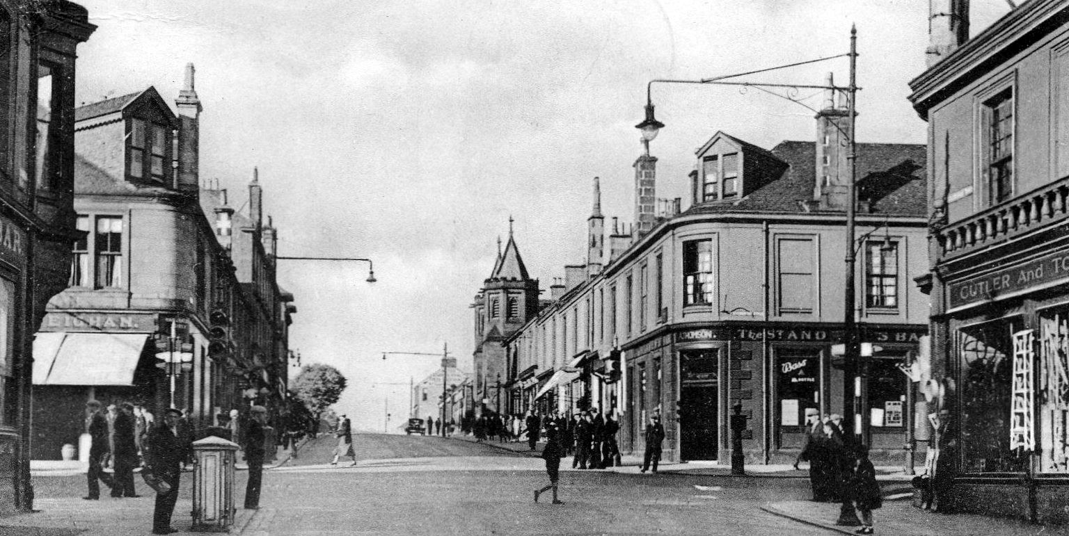 Tour Scotland Old Photograph East Cross Street Wishaw Scotland