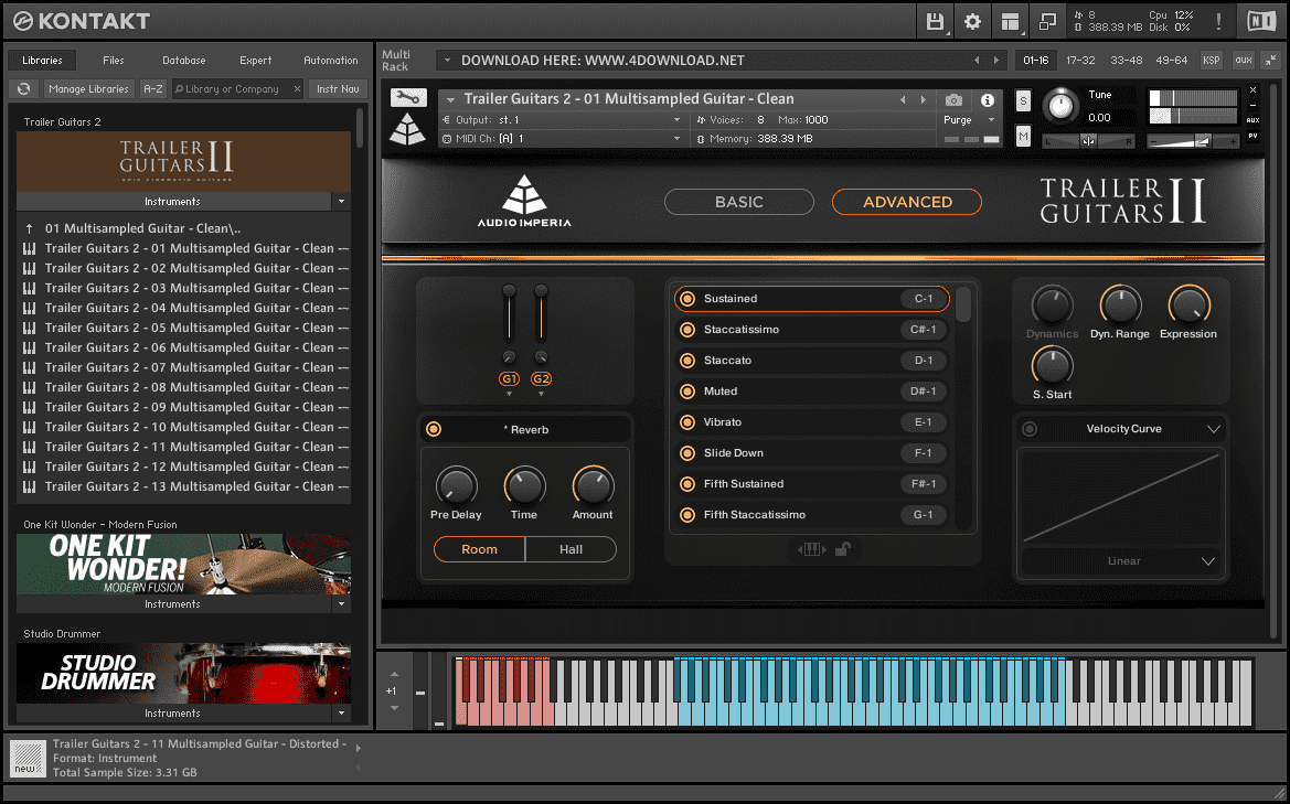 Free download Audio Imperia Trailer Guitars 2 v1.1.0 KONTAKT Library