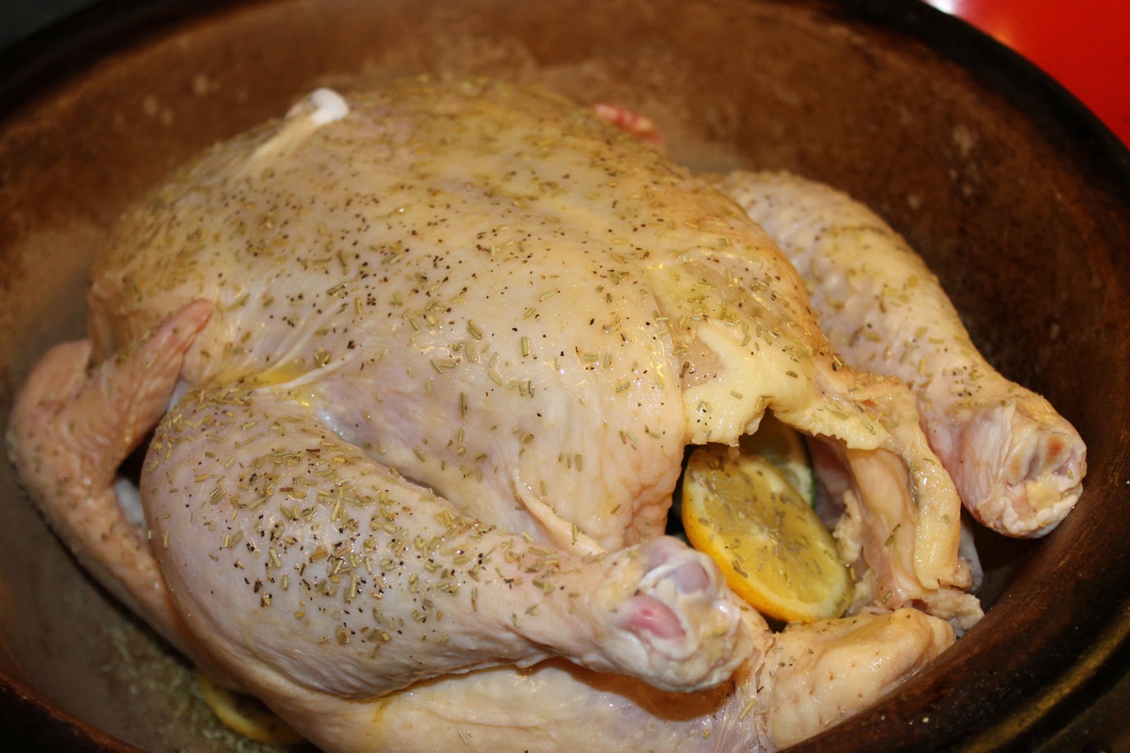 What's To Eat? Rosemary, Lemon Roasted Chicken (**idea from 50 Shades