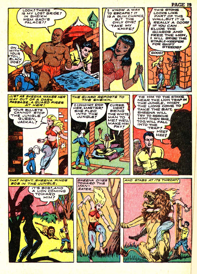 Read online Sheena, Queen of the Jungle (1942) comic -  Issue #3 - 22
