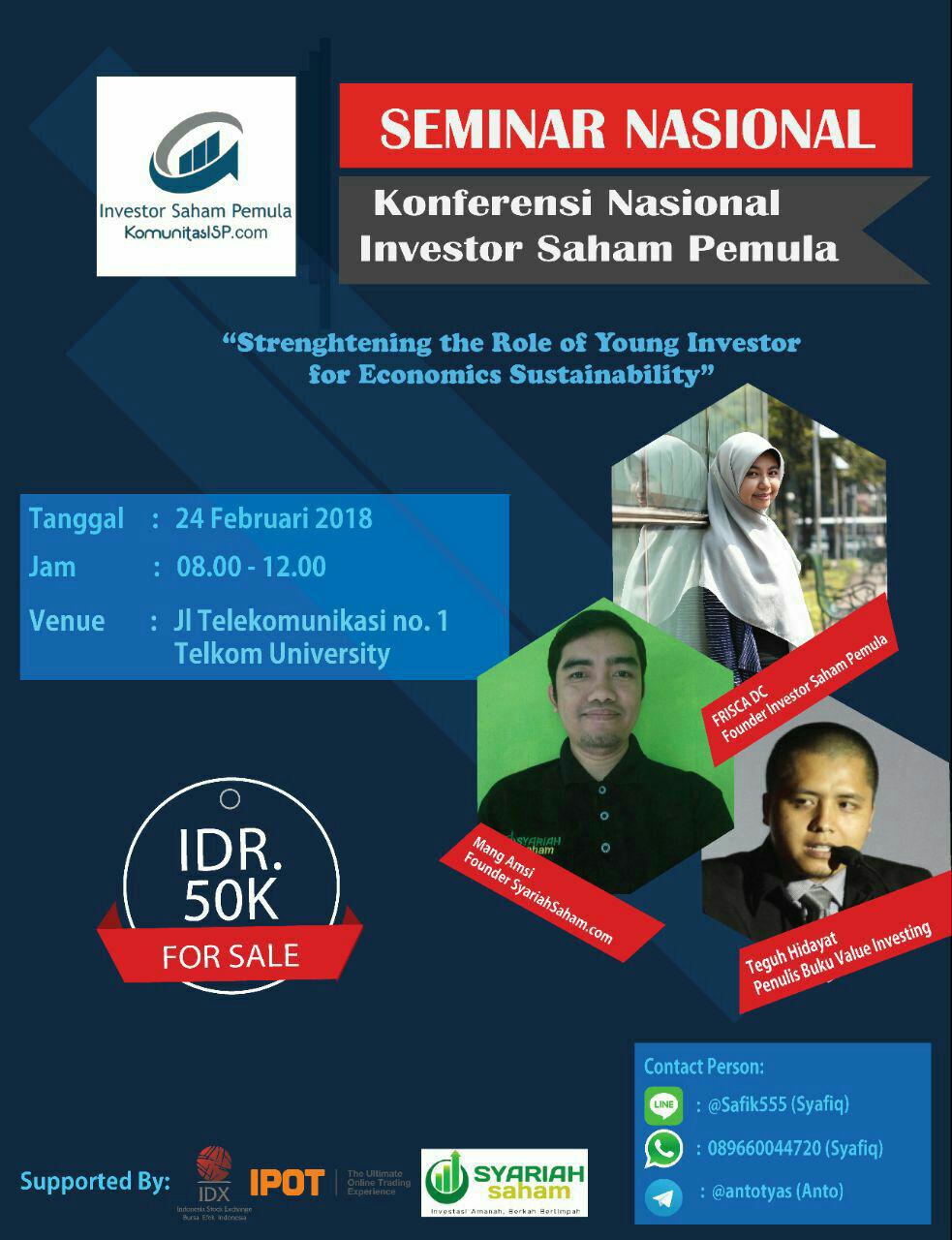 [SEMINAR NASIONAL] Strengthening the Role of Young Investor for