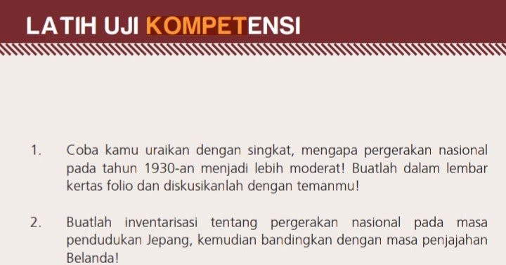 Kunci Jawaban UK Halaman 71 Sejarah Indonesia Kelas XI SMA