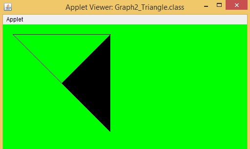 Display Triangle using Applets in JAVA ~ CSPrograms4u