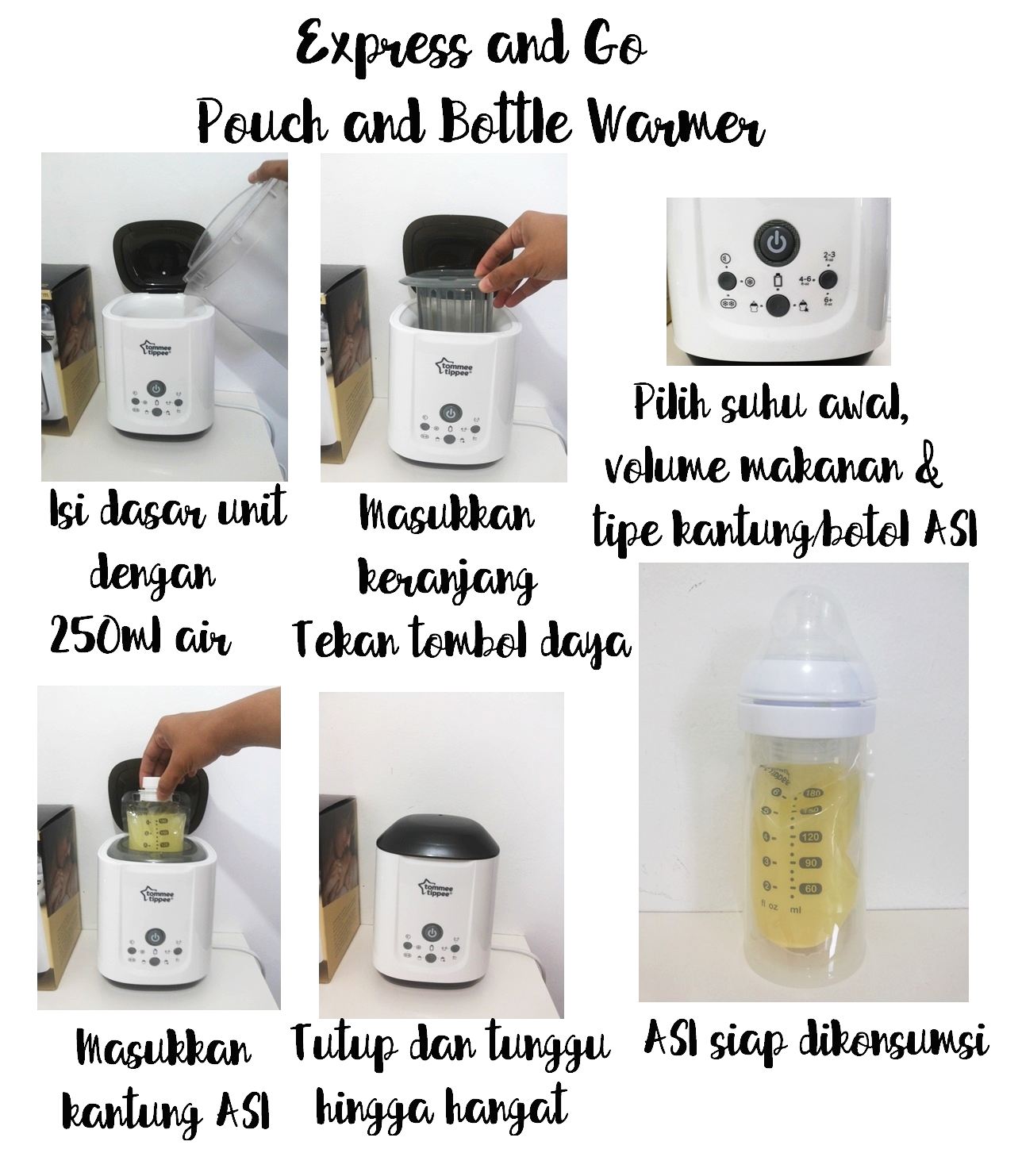 cara menggunakan avent bottle warmer