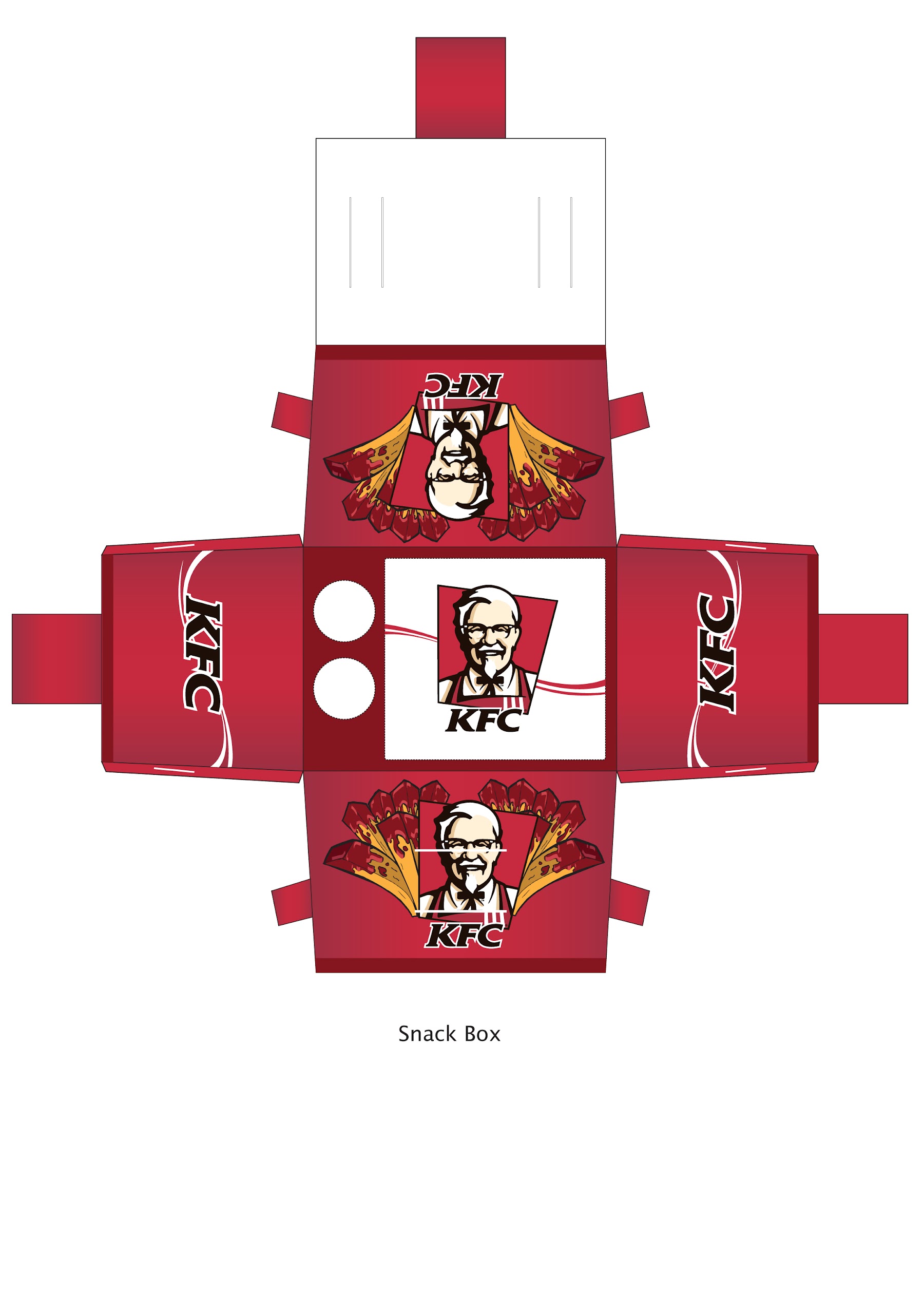 Free 1032+ Packaging Kfc Box Template Yellowimages Mockups