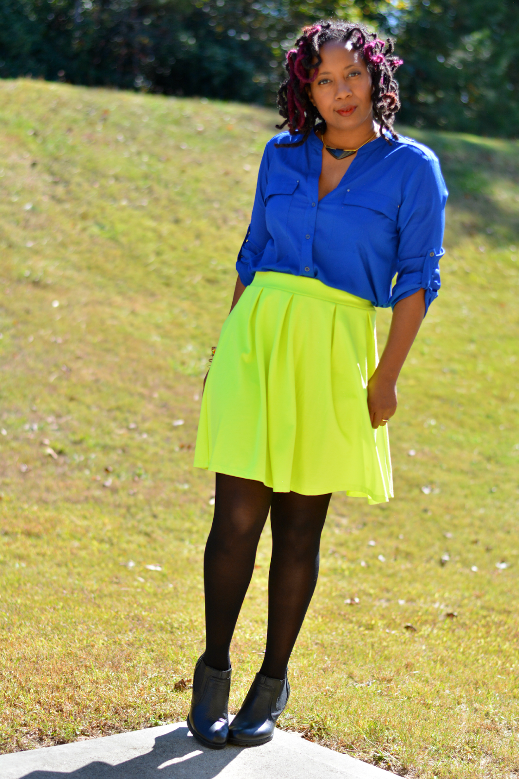 neon green skirt on pinterest