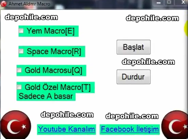 AGARZ Aldemir v1 Kasmayan Gold,Yem,Space Makrosu İndir 2017/2018