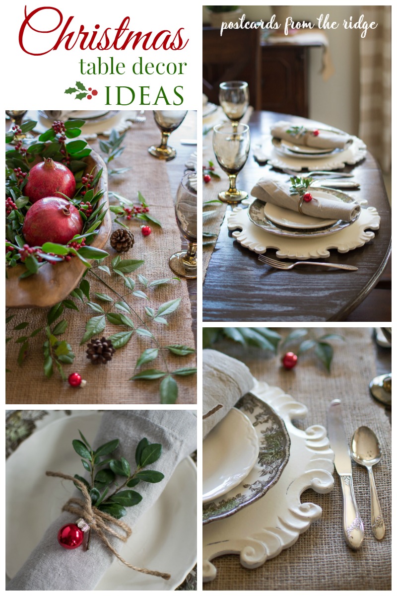 Lots Of Great Ideas For A Natural Rustic Christmas Tablescape Lots Of Great Ideas For A Natural Rustic Christmas Tablescape