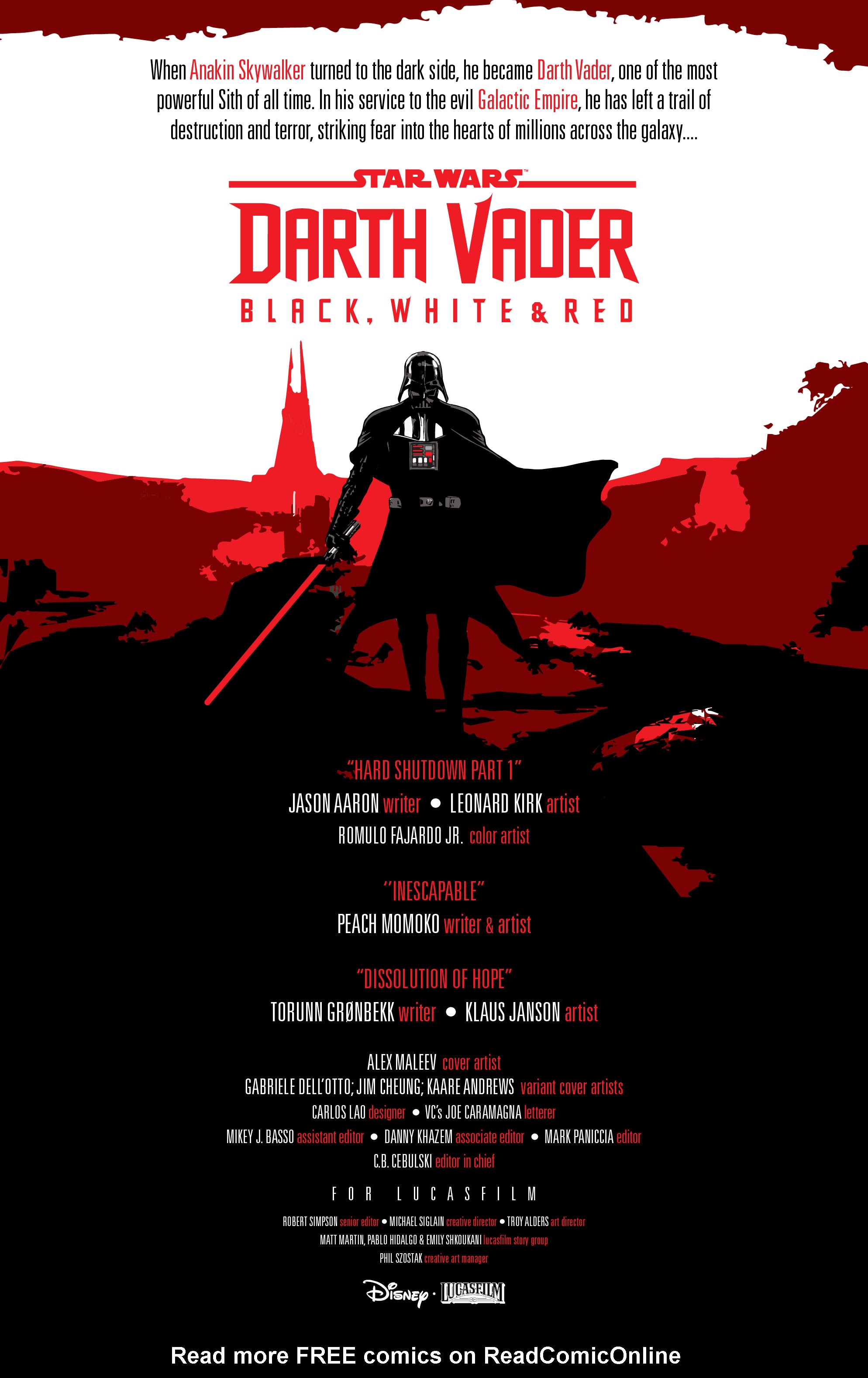 Read online Star Wars: Darth Vader - Black, White & Red comic -  Issue #1 - 2