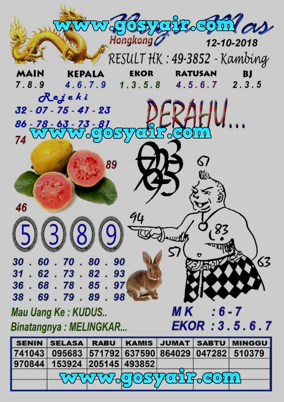 Forum Syair Hk 12 Oktober 2018 Kode Syair Sgp Hk Sd Motesia