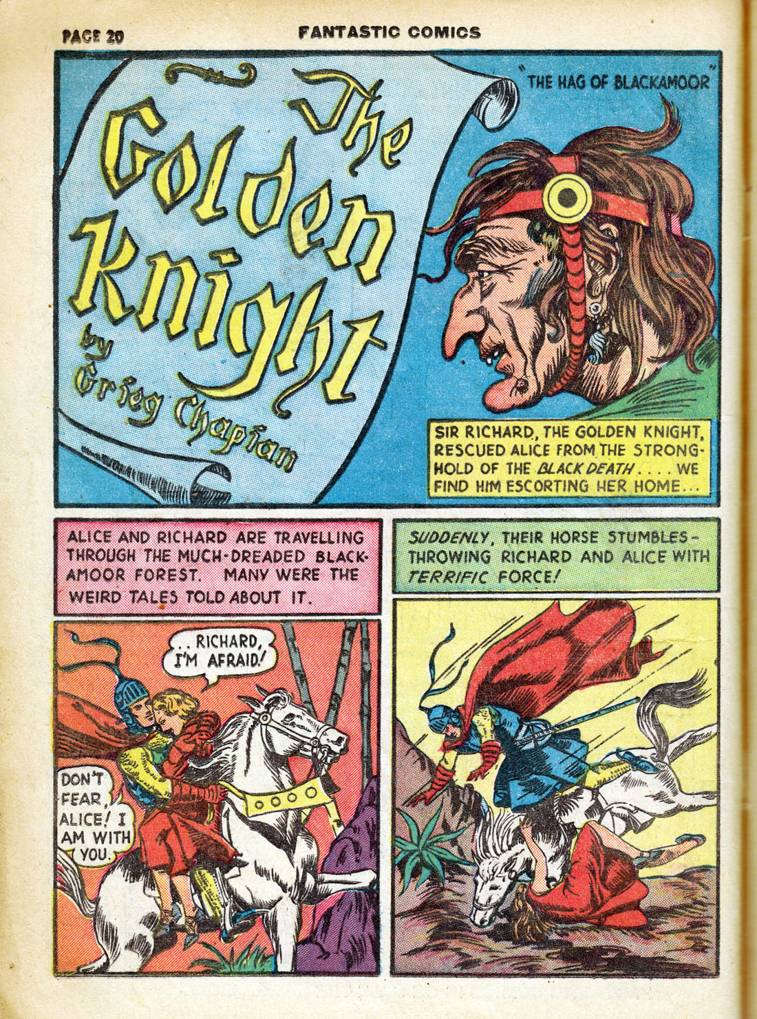 Read online Fantastic Comics comic -  Issue #7 - 22