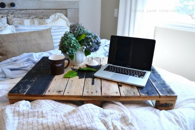 pallet bed tray Funky Junk Interiors
